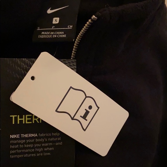 NWT Nike long sleeve black fleece top - Picture 7 of 9